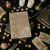carnet de tirages de cartes "Rituel de Velours" blanc champagne