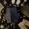 carnet de tirages de cartes "Rituel de Velours" bleu nuit