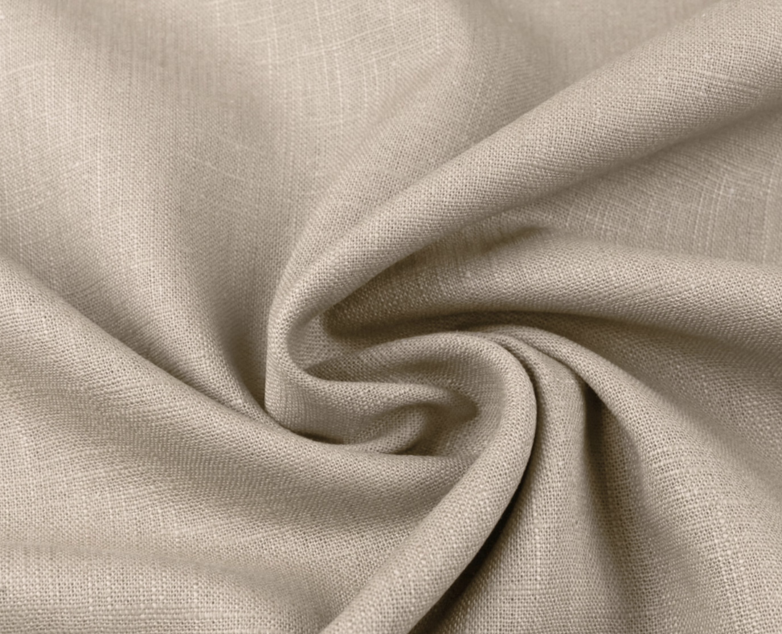 tissu 100% lin lune de pierre / taupe