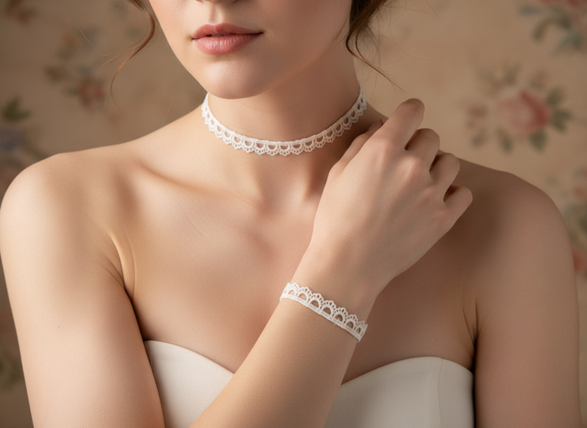 parure espièglerie ivoire dentelle