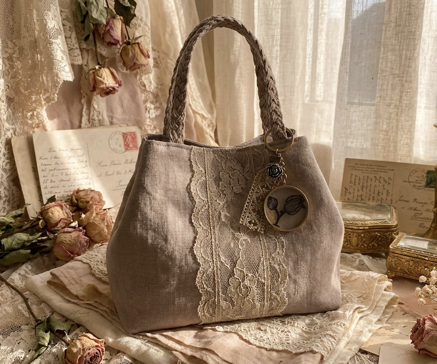 porte clefs ornement de sac