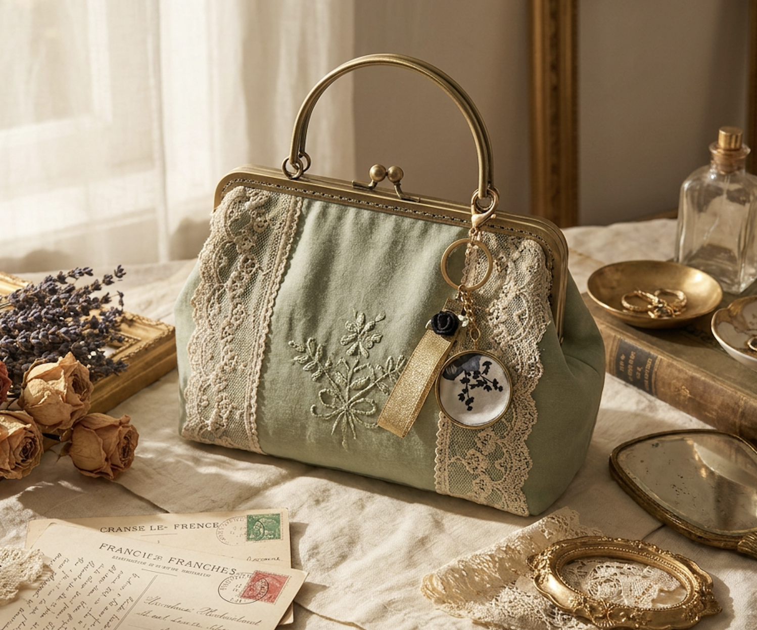 porte clefs ornement de sac
