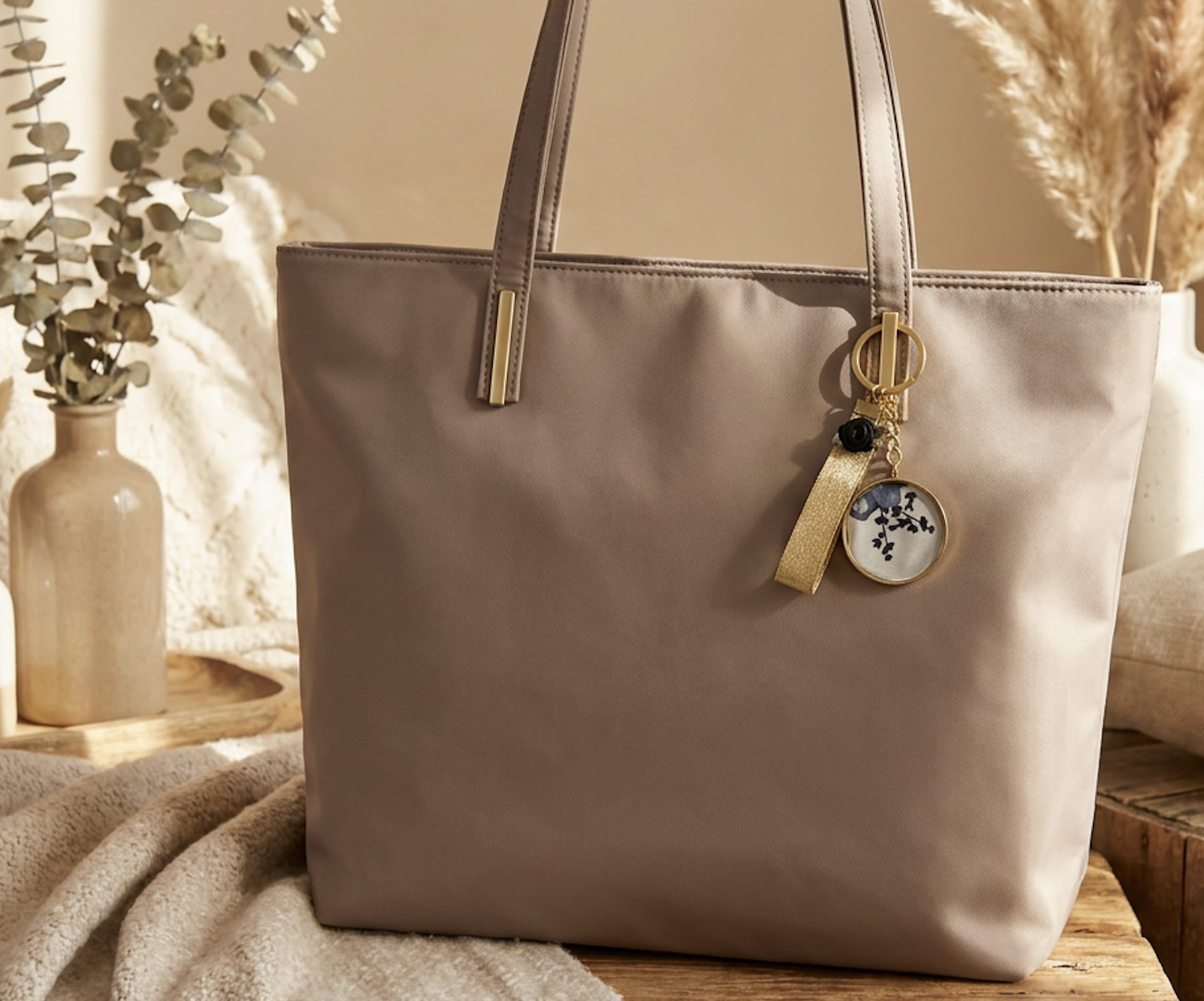 porte clefs ornement de sac