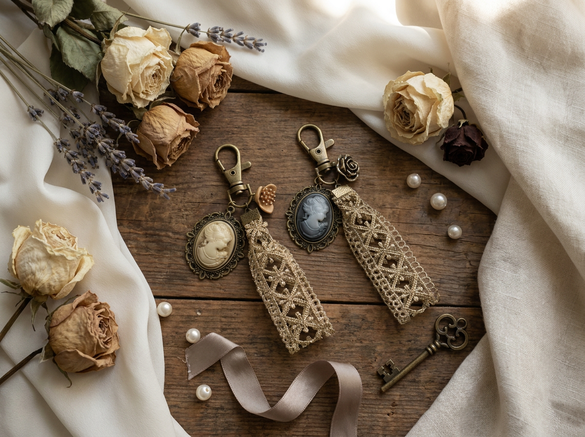 porte clefs camée