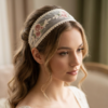 headband dentelle fleurie