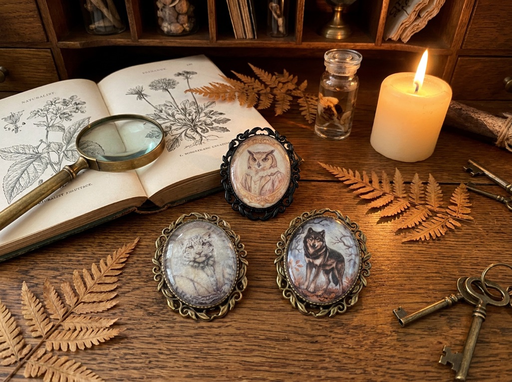 Broches 2 dark academia